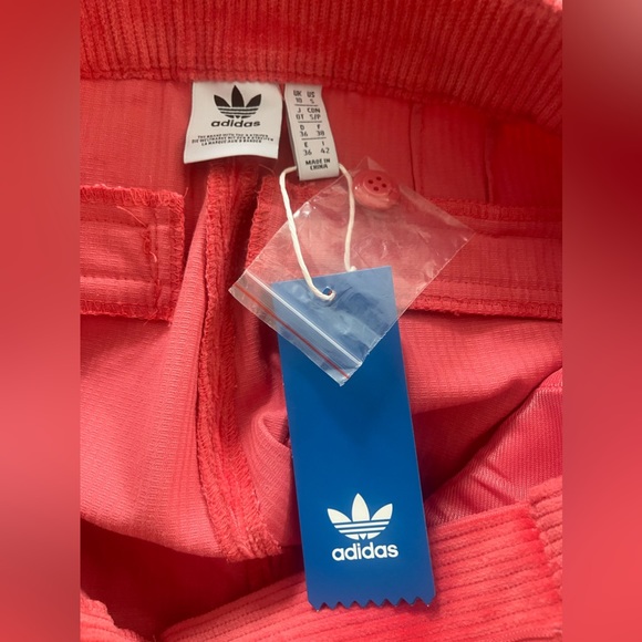 Adidas Women Original 3 stripe High Waisted Suit Pants - Tactile Pink - Picture 3 of 8